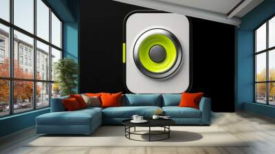 bstract technology digital keyhole ,high tech multicolor button Wall mural