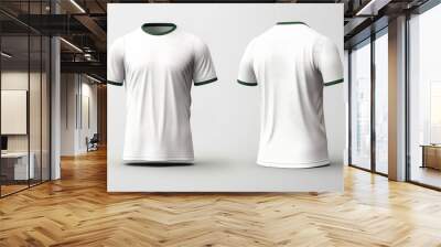 Mockup sports football team uniforms white shirt Wall mural