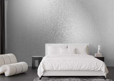 Texture of reflection on rough white metallic wall, abstract background Wall mural