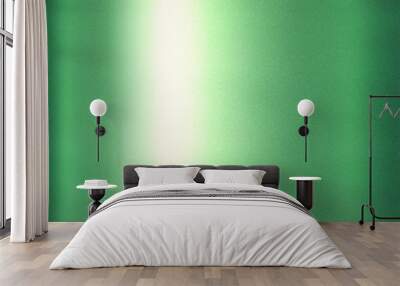 Texture of refraction on green metallic, abstract pattern background Wall mural