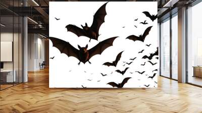 Flying Flock of Bats - Transparent PNG Image


 Wall mural