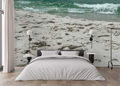 Ocean waves from the sand  Wall mural