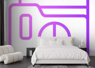 activism gradient icon Wall mural