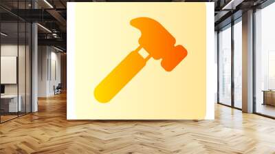 hammer gradient icon Wall mural