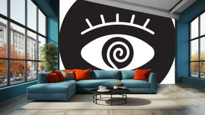 hypnosis glyph icon Wall mural