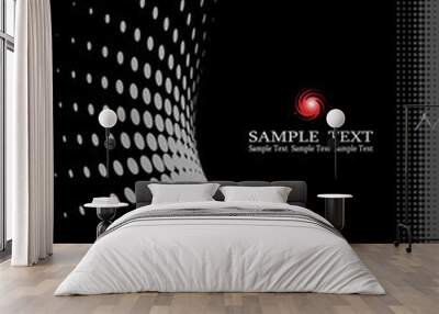 background composition Halftone Wall mural