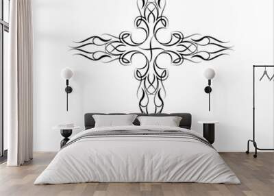 Christian Cross Design Wall mural