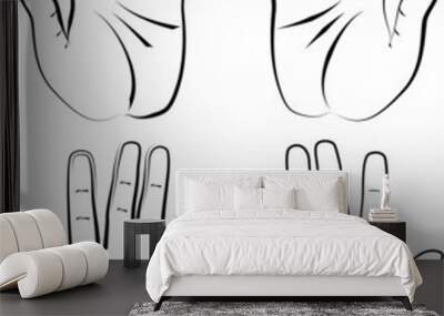 human hand Wall mural