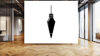 Plumb Bob Icon, Plummet Icon, Construction Tool Icon Wall mural