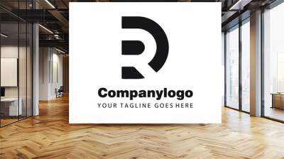 letter dr, letter rd company logo template Wall mural