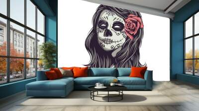 Sugar Skull Girl Wall mural