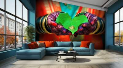 Indian Marathi Traditional Engagement Ceremony Clicks  Wall mural