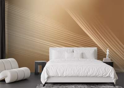 abstract light brown background with lines. illustration technology Wall mural