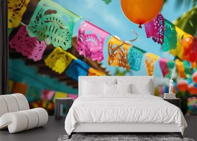 Hispanic Heritage Festive Decorations to Set the Mood for a Fiesta Wall mural