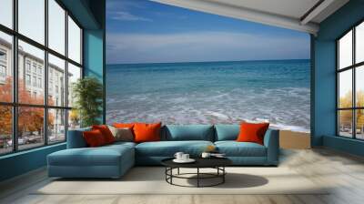 Backgrounds Water wave sea beach Phuket Thailand Wall mural