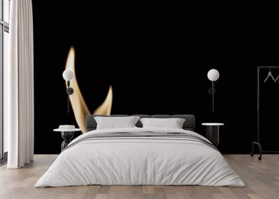 Concept Textures Flame Black background Wall mural