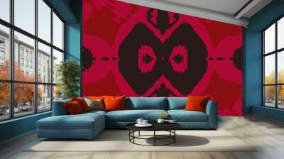 Abstract Geometry Pink Black Red Background Wallpaper Wall mural