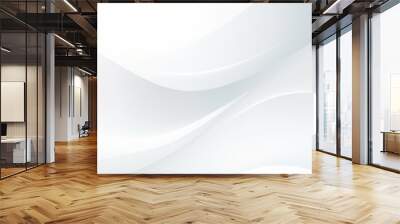 White abstract background AI Wall mural