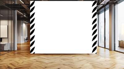 black and white frame. simple border vector design.  Wall mural