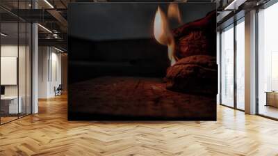 Nut Fire Wall mural