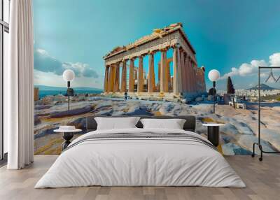 Athens Greece travel destination, Tour tourism exploring Wall mural