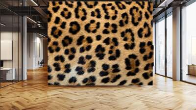 Leopard fur background (real fur) Wall mural