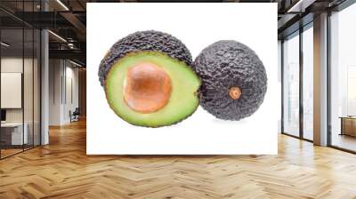 Avocado isolated on white background Wall mural