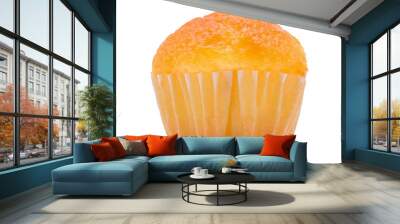 mini tasty cupcake isolated on white background Wall mural