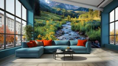 Arctic beautiful landscape.Create beautiful, award-winning landscape photos. There is something for everyone. From sweeping mountain vistas to tranquil forest landscapes. Wall mural