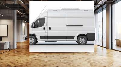 Refrigerator van isolated on white background vector image Wall mural