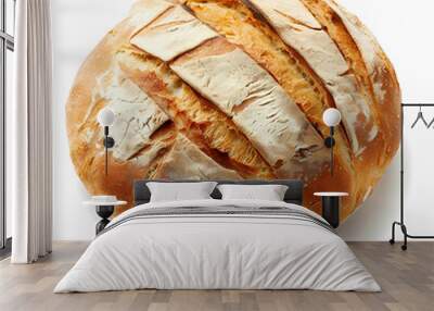 sourdough isolated white background Wall mural