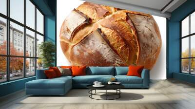 sourdough isolated white background Wall mural