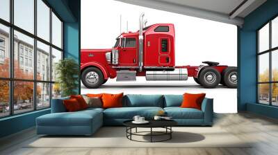 Truck template isolated on white background vector image Wall mural