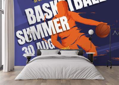 basketball summer Wall mural