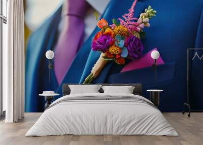 Groom's Boutonniere Wall mural