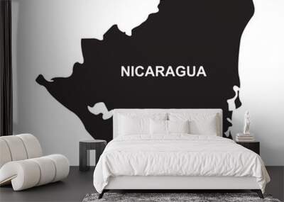 map of Nicaragua Wall mural