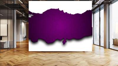 3d Map of Turkey with state and color.  Türkiye country map Wall mural