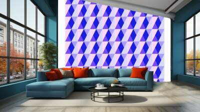 Blu vettoriale texture moderno colorato geometrico sfondo stampa tessile mosaico mattonella decorazione design illustrazione stoffa tappezzeria astratto Wall mural