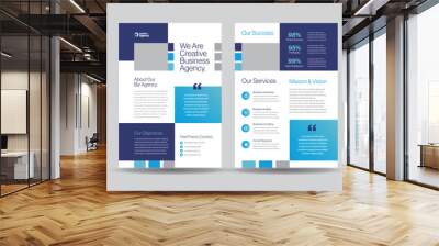 Corporate Business Flyer Design or Handout and leaflet design or Marketing sheet Brochure Design Wall mural