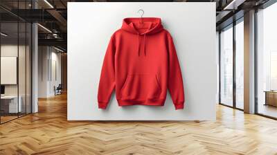 Premium Hoodie mockup, fashionable hoodie on hanger, Clothing mockup, apparel hoodie mockup Wall mural