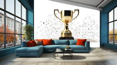 gold trophy cup Wall mural