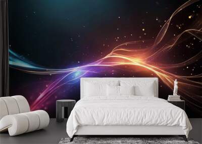 'background dark banner motion abstract Modern light lightning bright glow colourful flow art artistic business composition concept creative curve design digital disco dynamic effect element energy' Wall mural