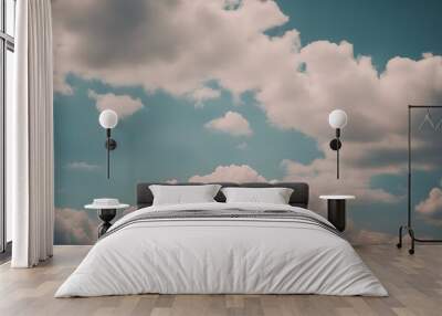 background grunge cloud vintage sky cloudy blue nature Wall mural