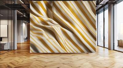 colourful apparel pattern abstract white fabric casual attire striped yellow colours closeup clothing background diagonal stripes Wall mural