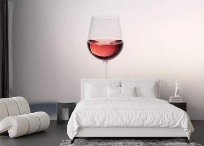 wine, glass, alcohol, red, drink, wineglass, isolated, white, beverage, red wine Wall mural