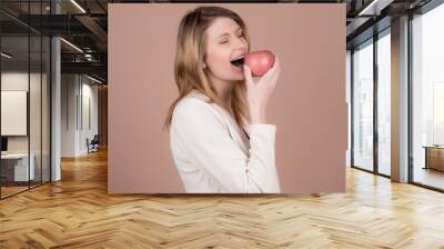 girl with an apple Wall mural