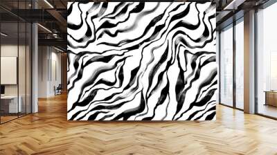 Leopard and zebra pattern design, illustration background, brown leopard and zebra design pattern. Textile print pattern. Wall mural