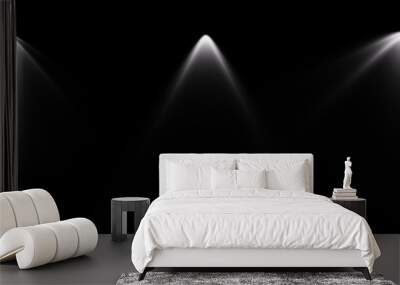 Dark background with spotlights Wall mural