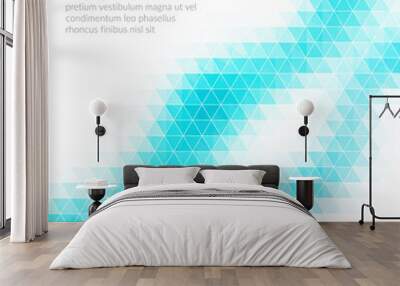 An abstract background with a geometric texture of triangles. White space for text. Wall mural