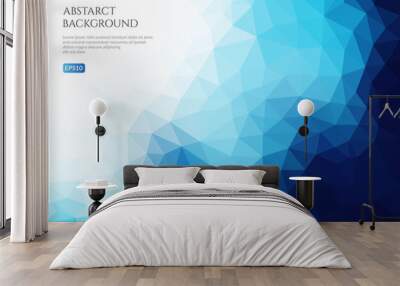 Geometric texture of triangles. 3-d surface. Wall mural